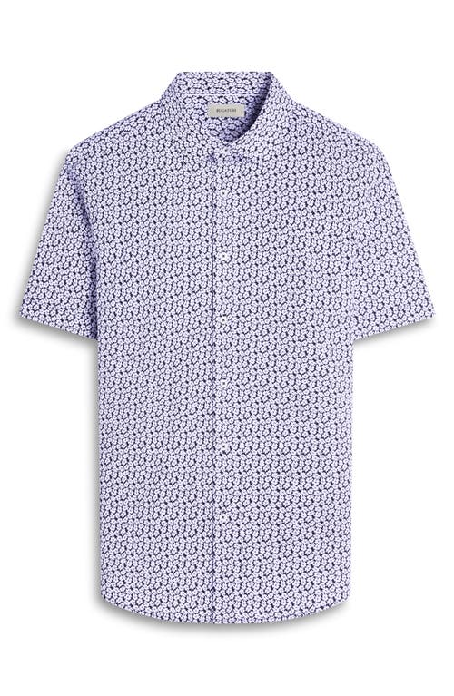 BUGATCHI BUGATCHI MILES OOOHCOTTON® FLORAL SHORT SLEEVE BUTTON-UP SHIRT