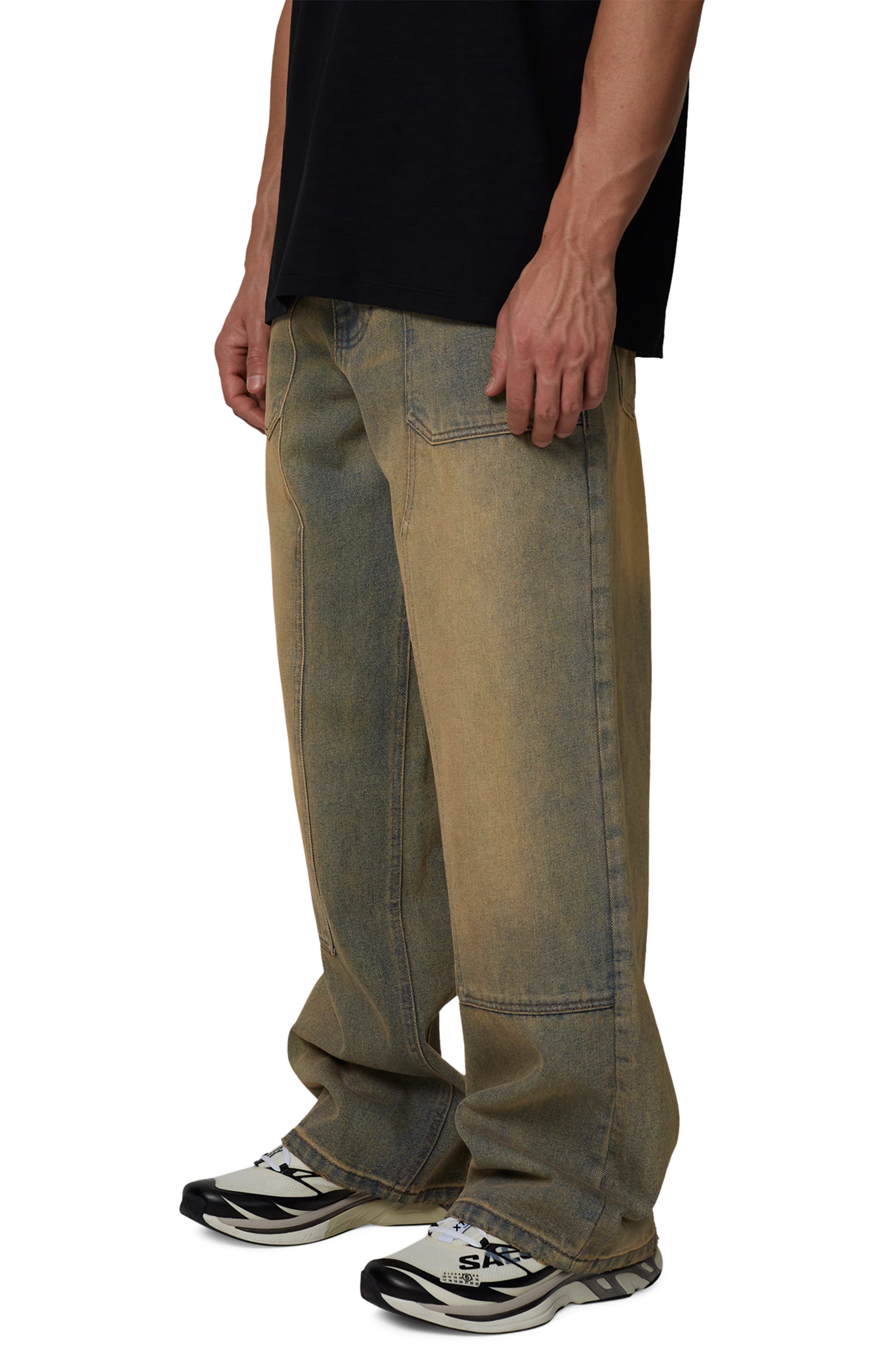 Straight Leg Double Knee Jeans - image 2