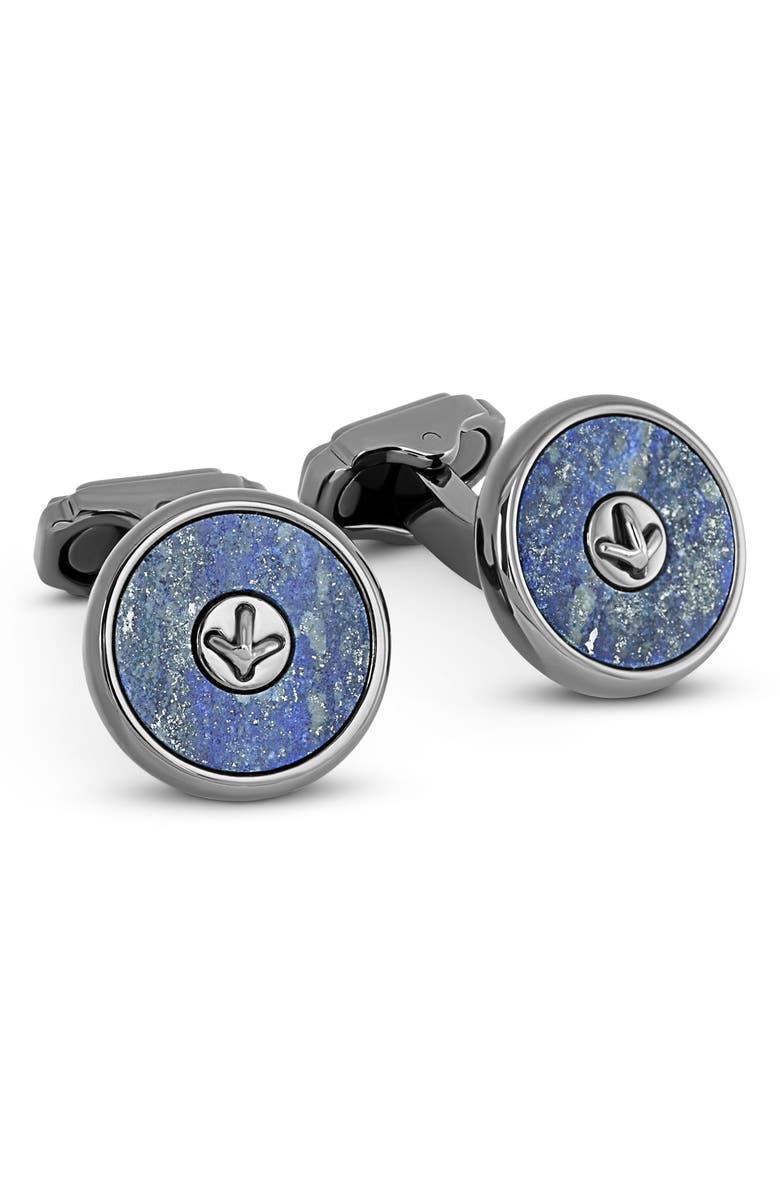 Tateossian Thompson Cuff Links, Main, color, Blue