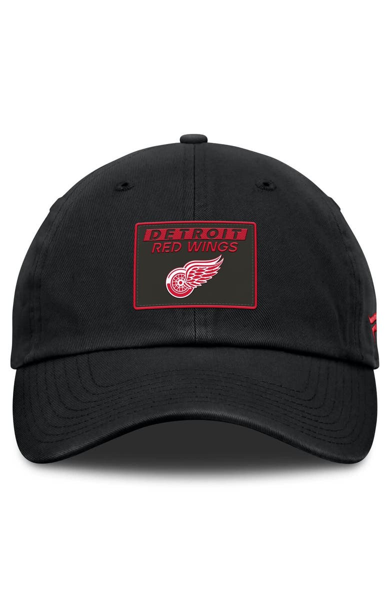 FANATICS Men's Fanatics Black Detroit Red Wings Authentic Pro Prime Adjustable Hat, Alternate, color,