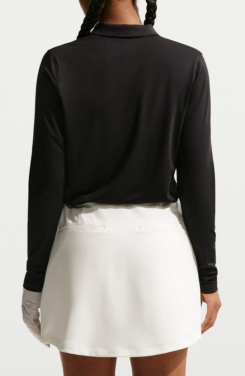 Nike Dri-FIT UV Long Sleeve Golf Polo, Alternate, color, Black/ Sail