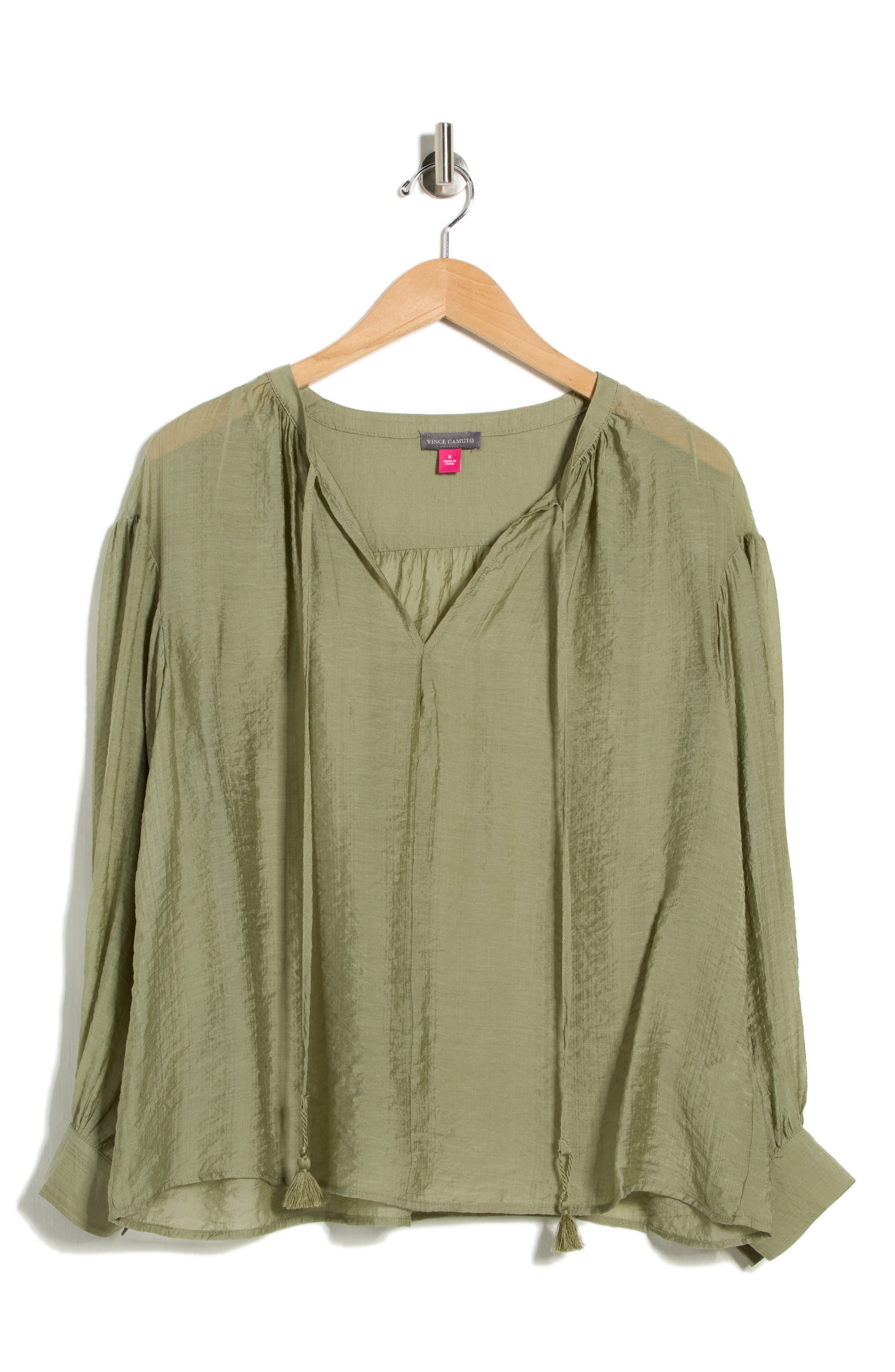 Vince Camuto Long Sleeve Woven Top