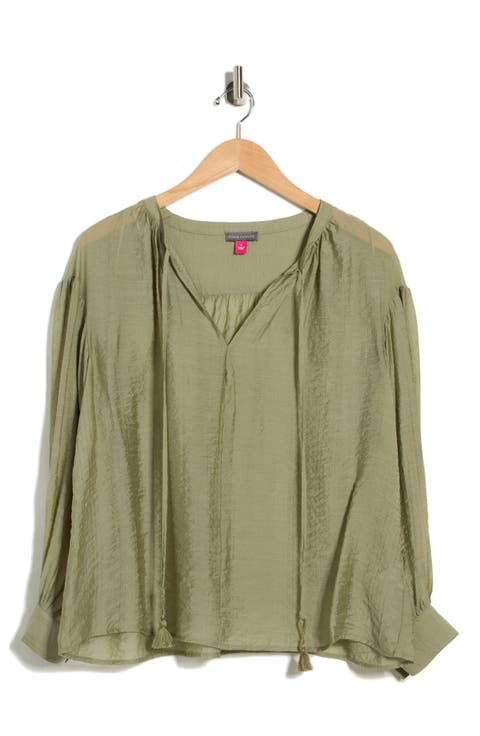 Long Sleeve Woven Top