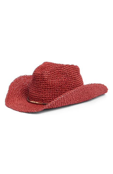 Bead Trim Cowgirl Hat