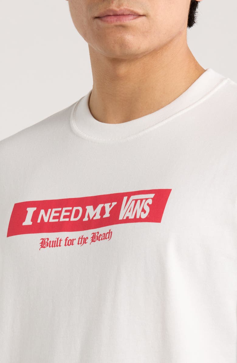 Vans I Need My Vans Graphic T-Shirt, Alternate, color, White