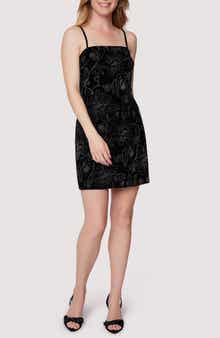 Garden Gala Metallic Floral Minidress