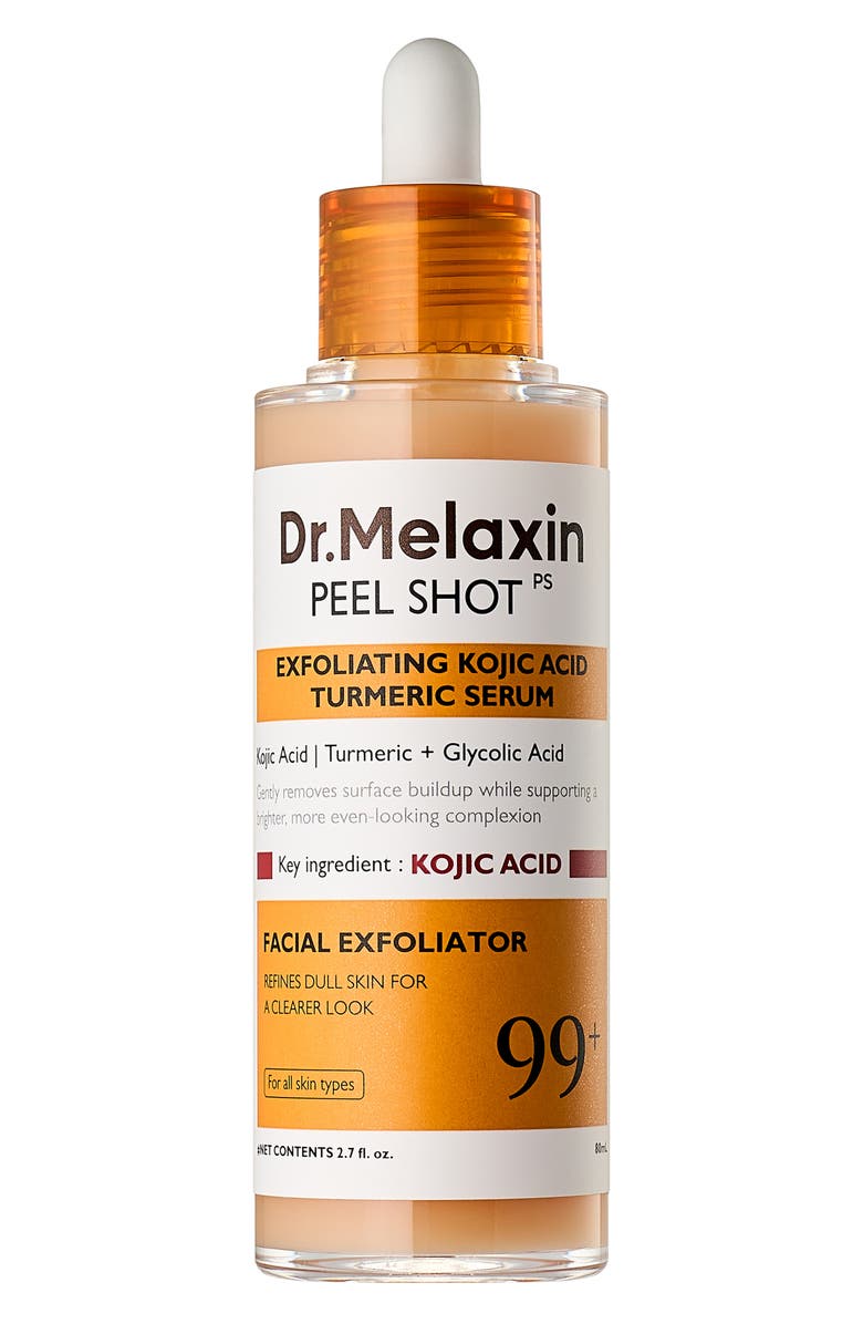 DR MELAXIN Peel Shot Exfoliating Kojic Acid Turmeric Serum, Main, color,