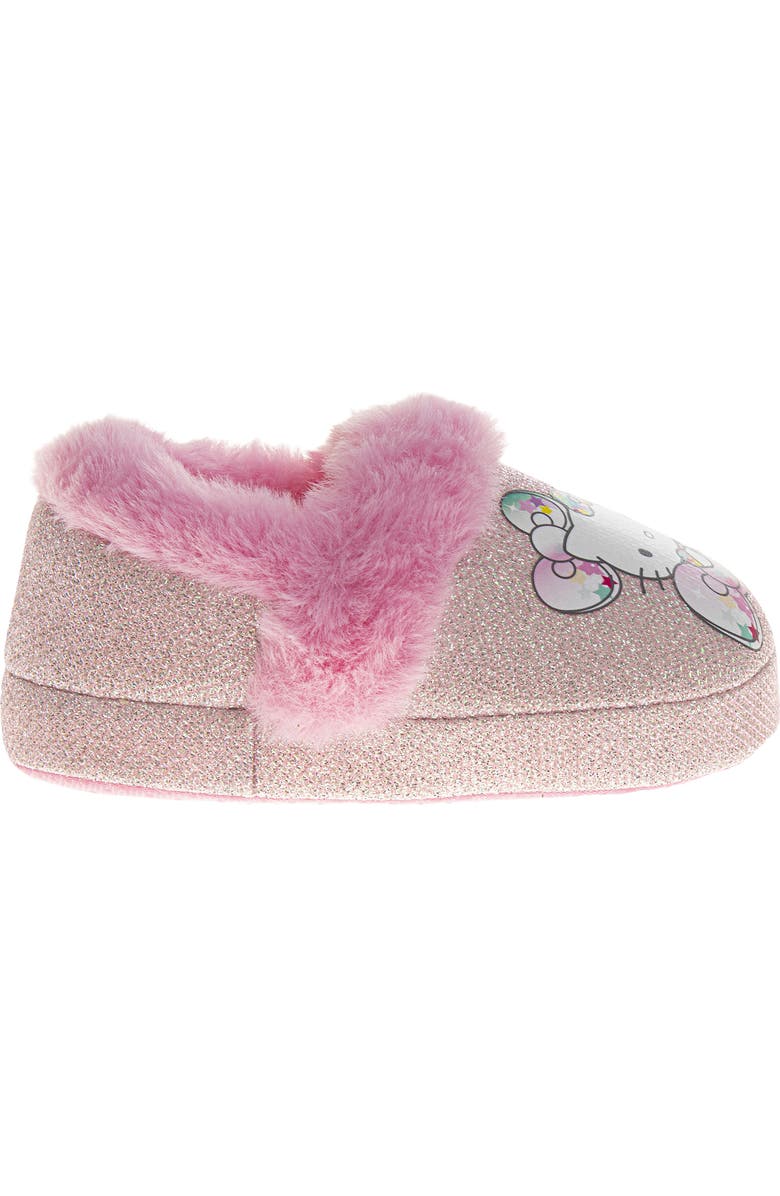 JOSMO Kids' Hello Kitty<sup>®</sup> Faux Fur Trim Slipper, Main, color, Pink