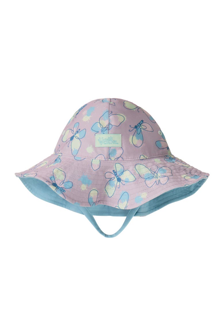 Scalloped Bucket Hat, Main, color, Colorful Wings