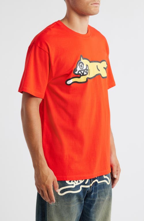 Icecream Running Dog Graphic T-shirt In Red