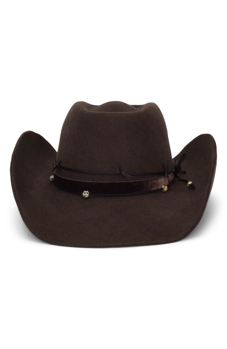 Gigi Burris Millinery Wyatt Western Hat, Alternate, color, Tiramisu