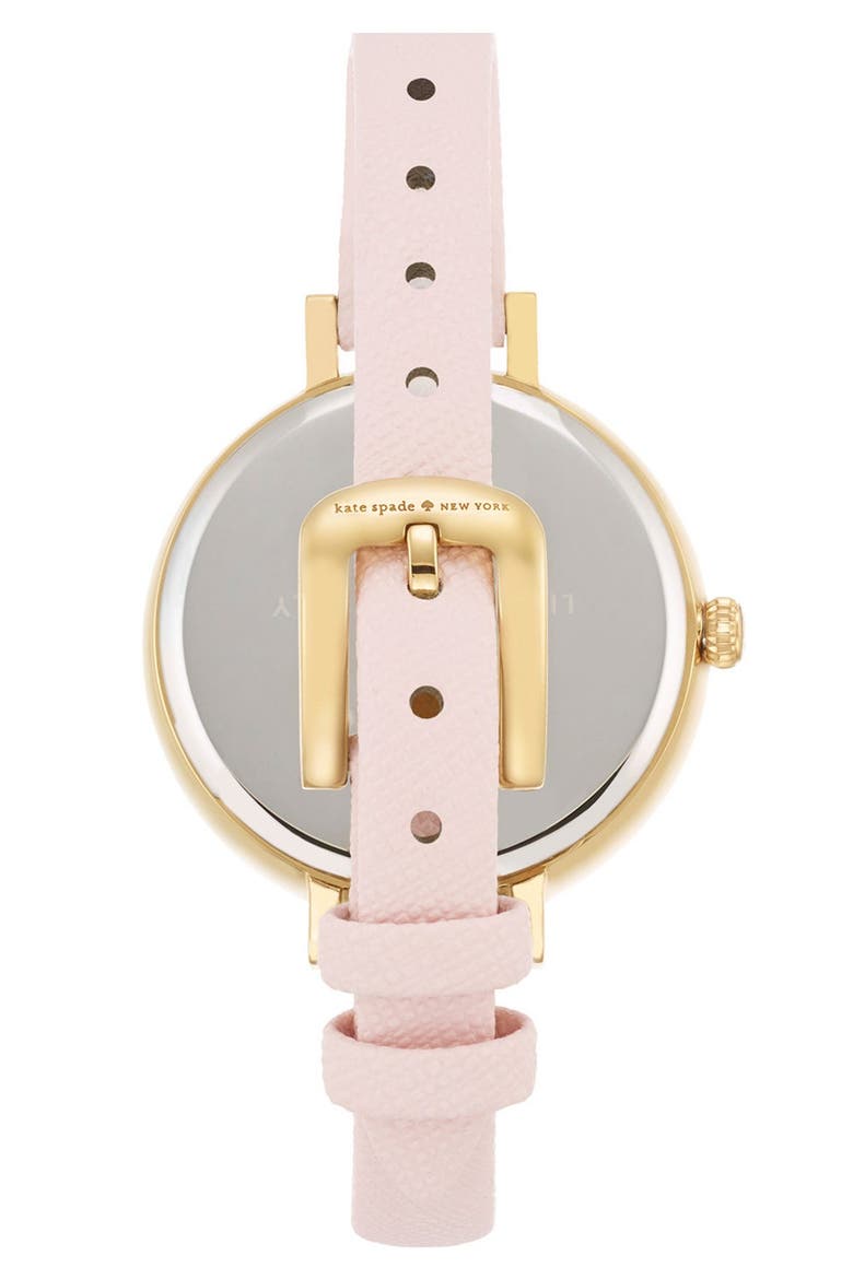 'metro' crystal bezel heart dial watch, 34mm, Alternate, color, LIGHT PINK/ GOLD
