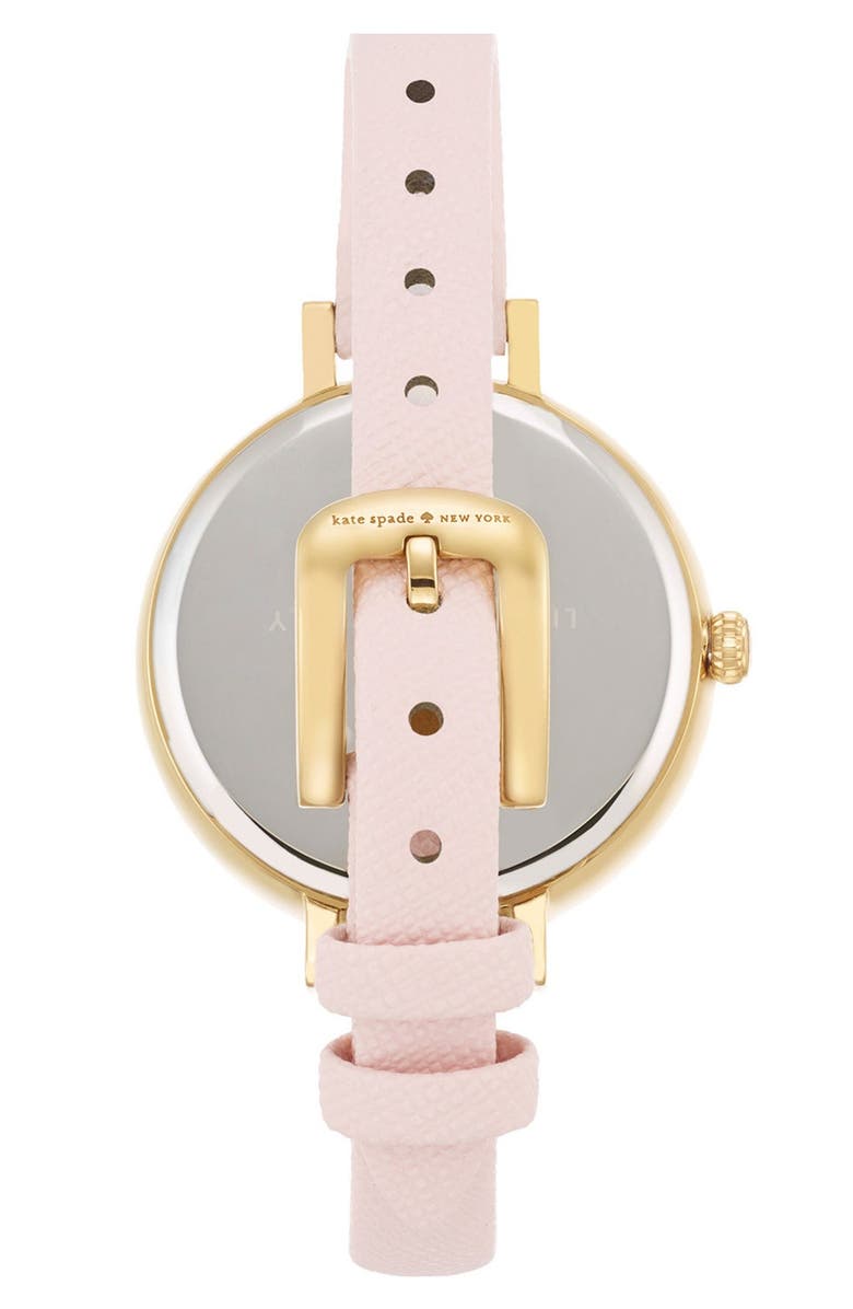 Kate Spade New York 'metro' crystal bezel heart dial watch, 34mm, Alternate, color,