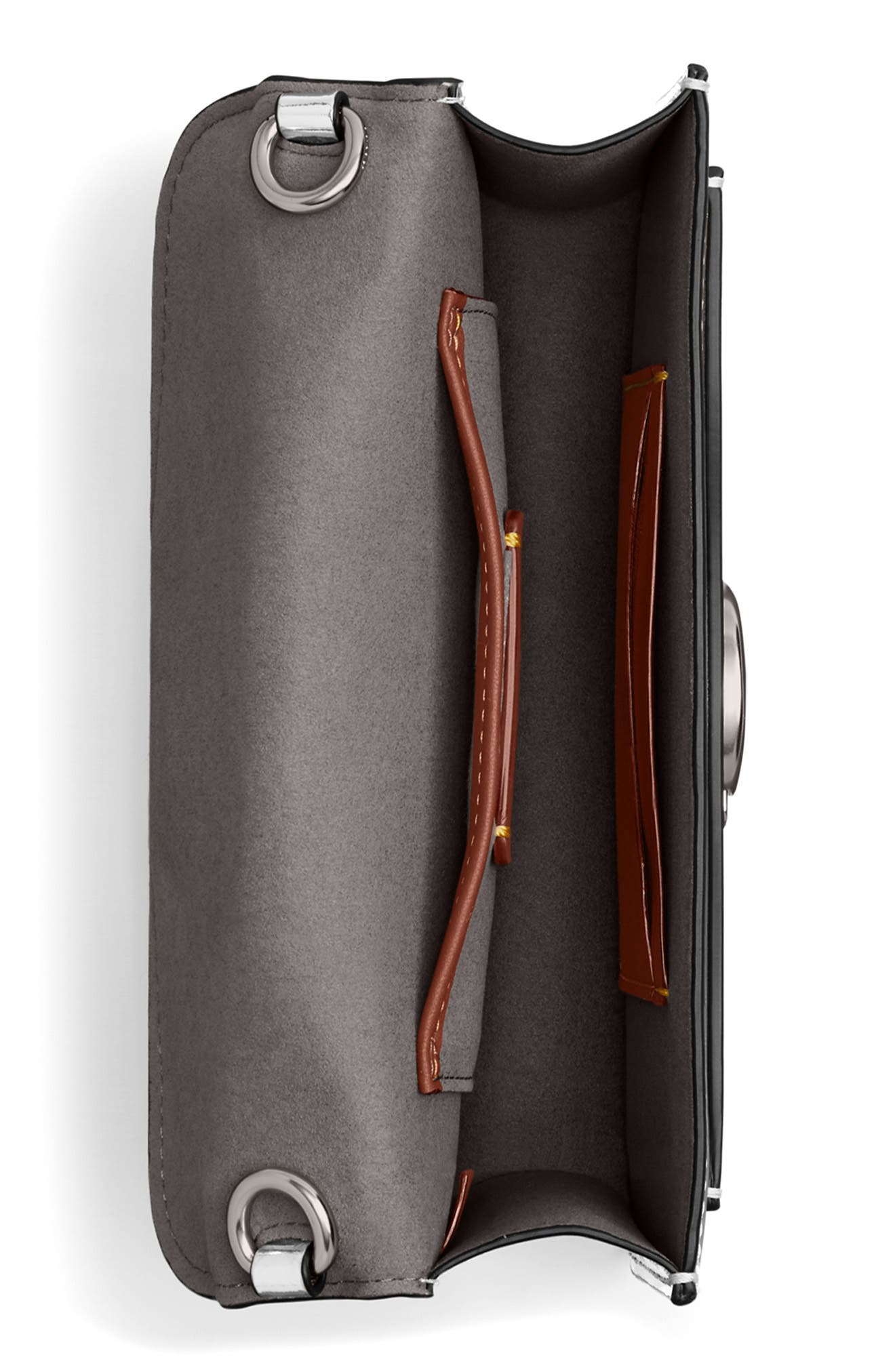 COACH Tabby Metallic Leather Wristlet, Alternate, color, 