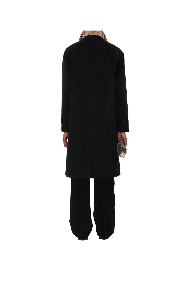 Burberry Long Camden Heritage Car Coat, Alternate, color, Black