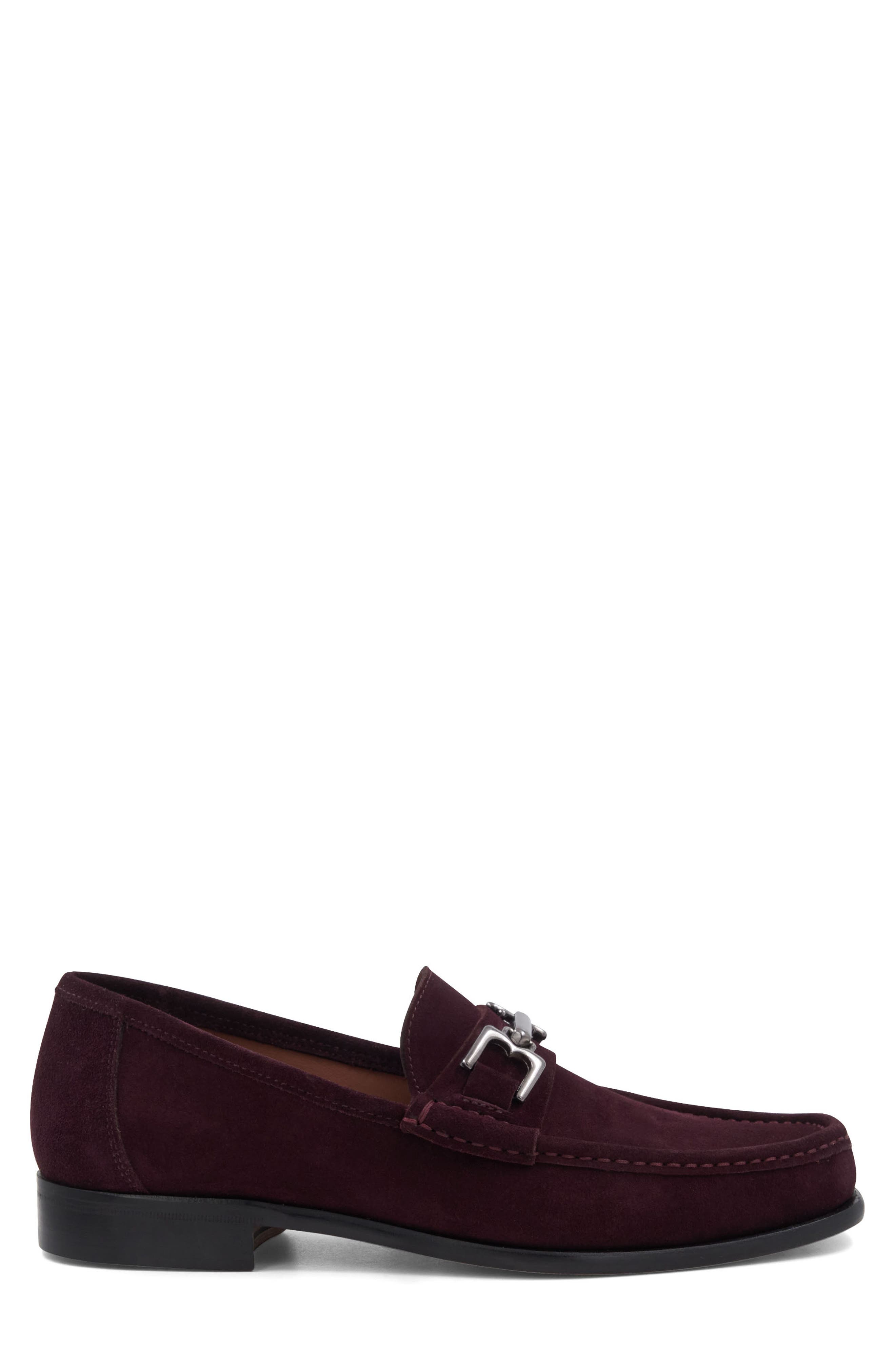 Bruno Magli Trieste Bit Loafer, Alternate, color, Bordeaux Suede
