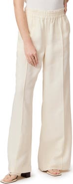 PAIGE Harper Elastic Waist Wide Leg Pants