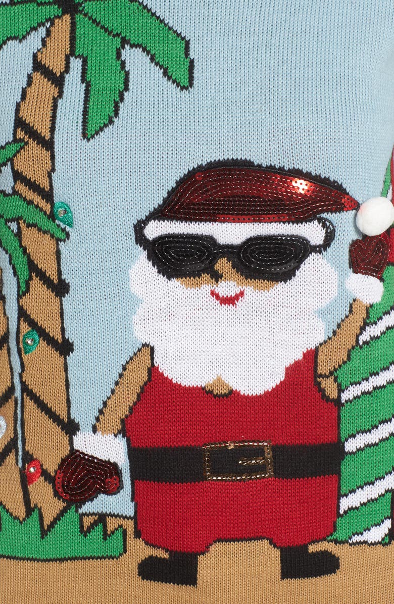 Love By Design Beach Santa Sweater, Alternate, color, 