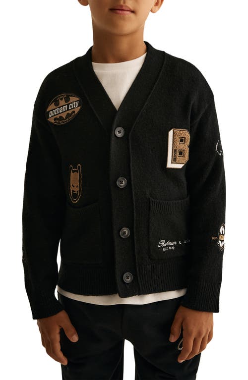Reiss Kids' Dc® Batman Cardigan In Black