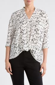 PATRIZIA LUCA V-Neck Untuck Top