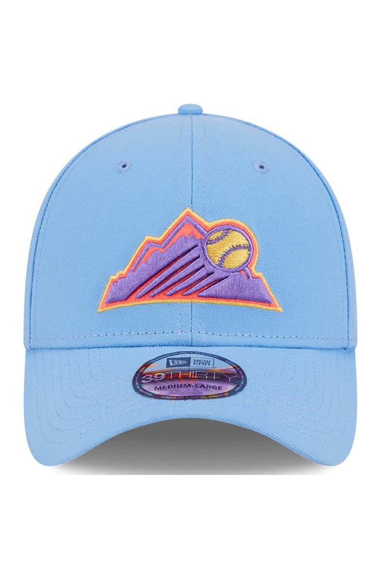 Men's New Era Light Blue Colorado Rockies 2025 City Connect 39THIRTY Flex Hat, Alternate, color, Light Blue