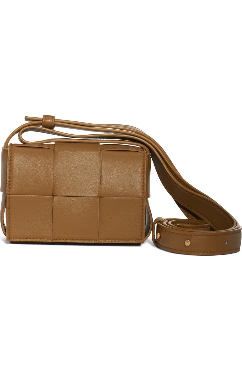 Bottega Veneta Mini Cassette Intrecciato Leather Crossbody Bag, Main, color,