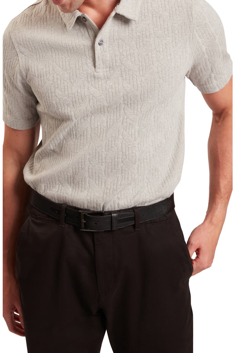 Rembran Texture Polo, Main, color, LIGHT GREY