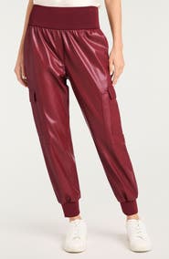 Cinq à Sept Giles Faux Leather Jogger Pants