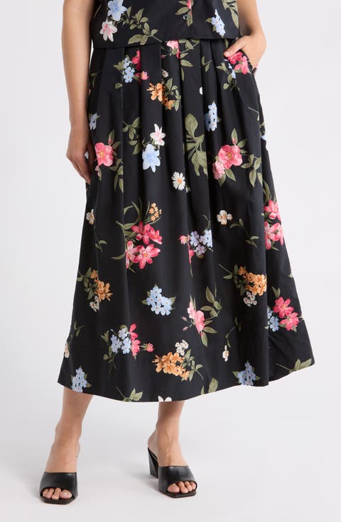 Cotton Poplin Maxi Skirt