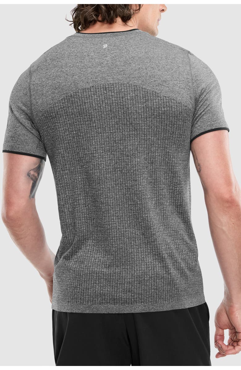 Peloton Seamless Melange Tee, Alternate, color, Black