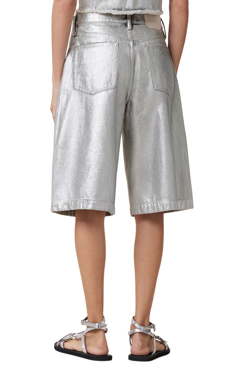 AllSaints Louie Long Denim Shorts, Alternate, color,