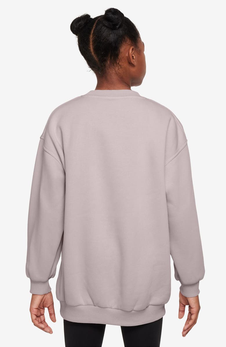 Nike Kids' Sportswear Club Fleece Sweatshirt, Alternate, color, 019 Platinum Violet/Pl Vlt/Wht