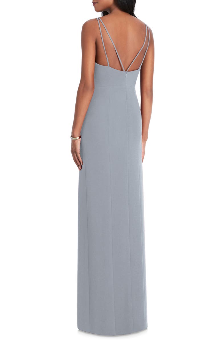 After Six Stretch Crepe Column Gown, Alternate, color, 