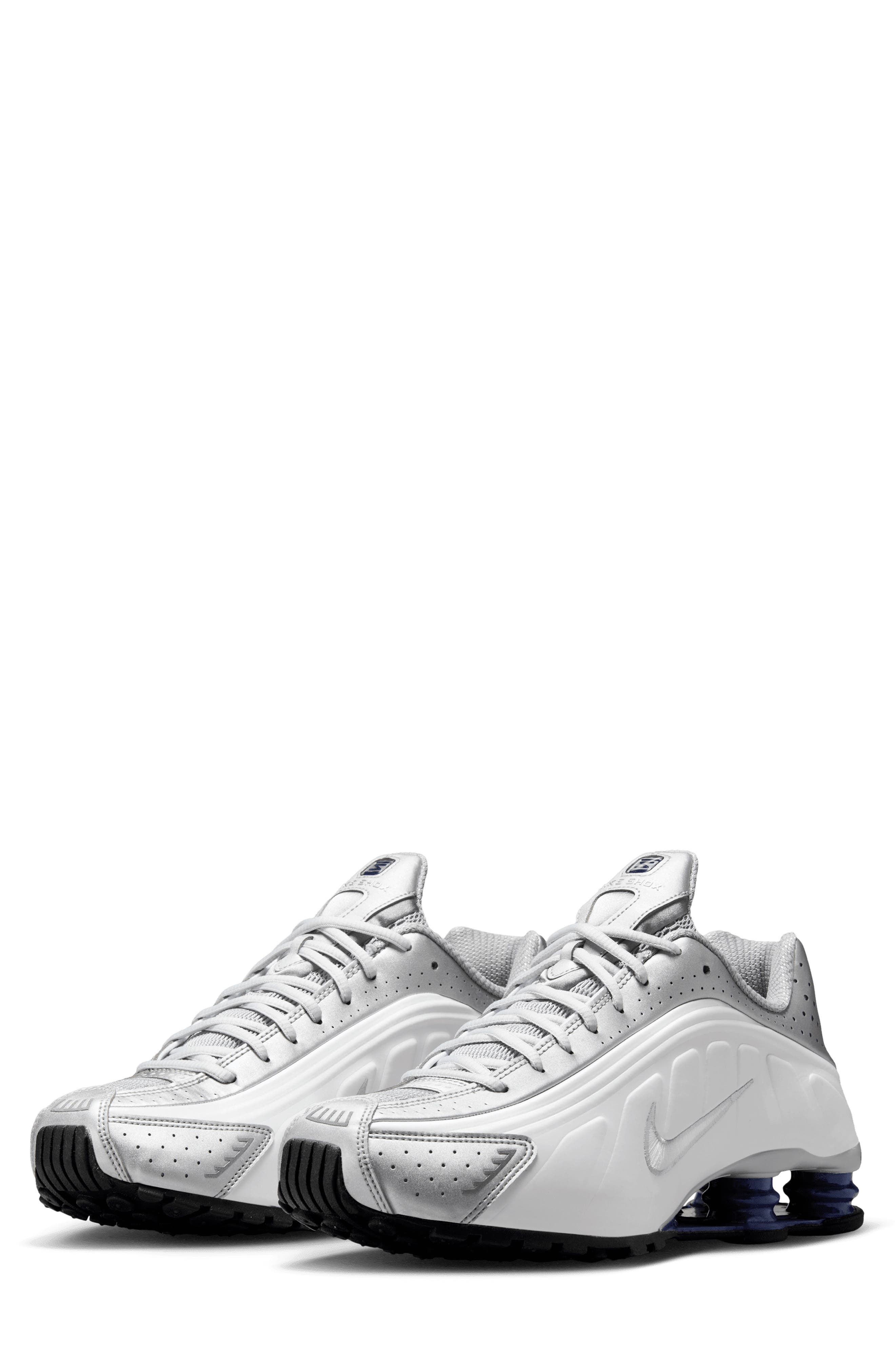  White/ Metallic Silver