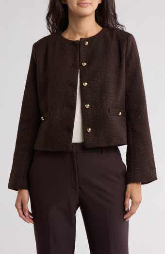 MAX STUDIO Tweed Crop Jacket | Nordstromrack MAX STUDIO Tweed Crop Jacket | Nordstromrack