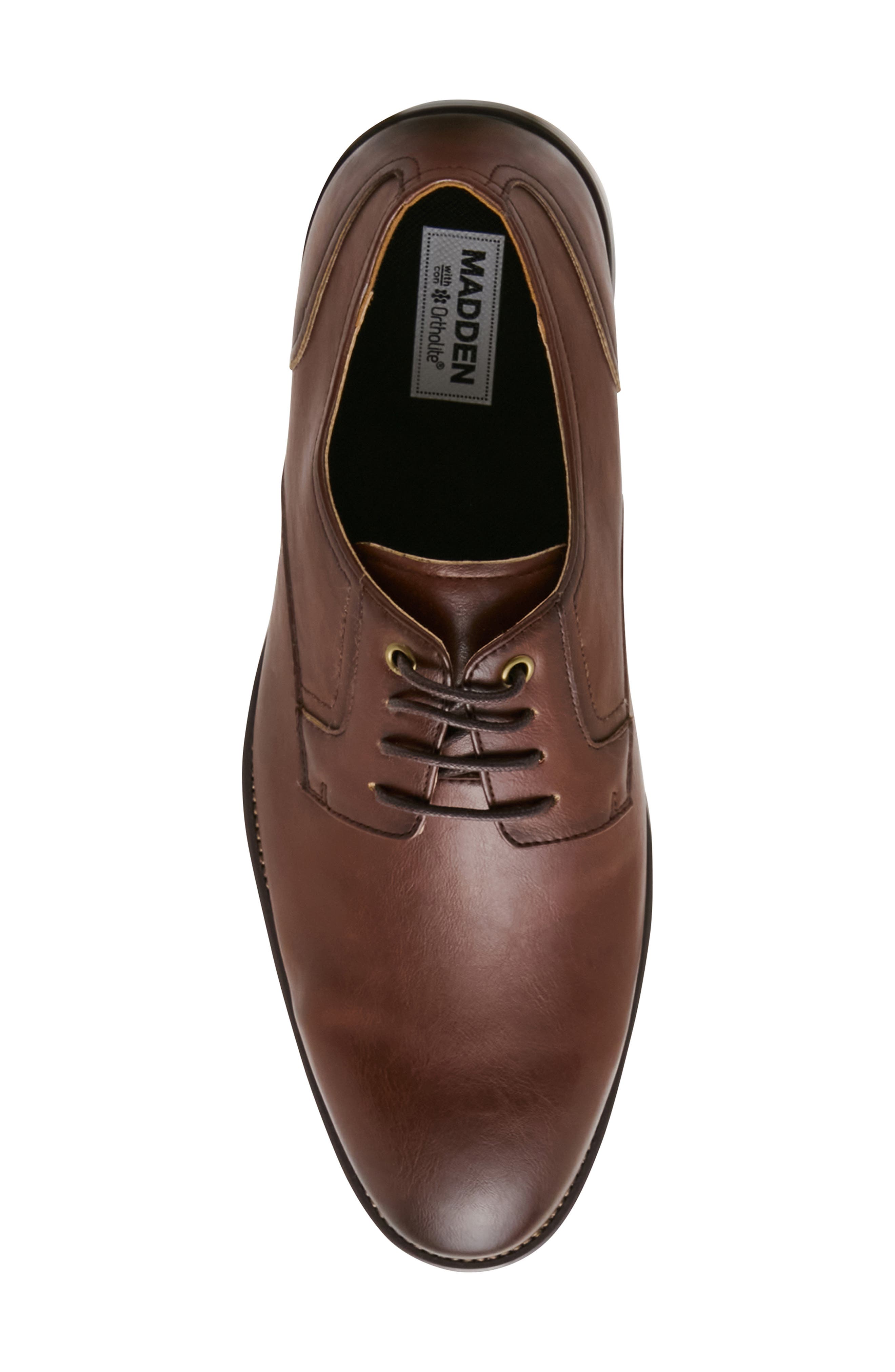 Damien Oxford, Alternate, color, COGNAC LEATHER PU
