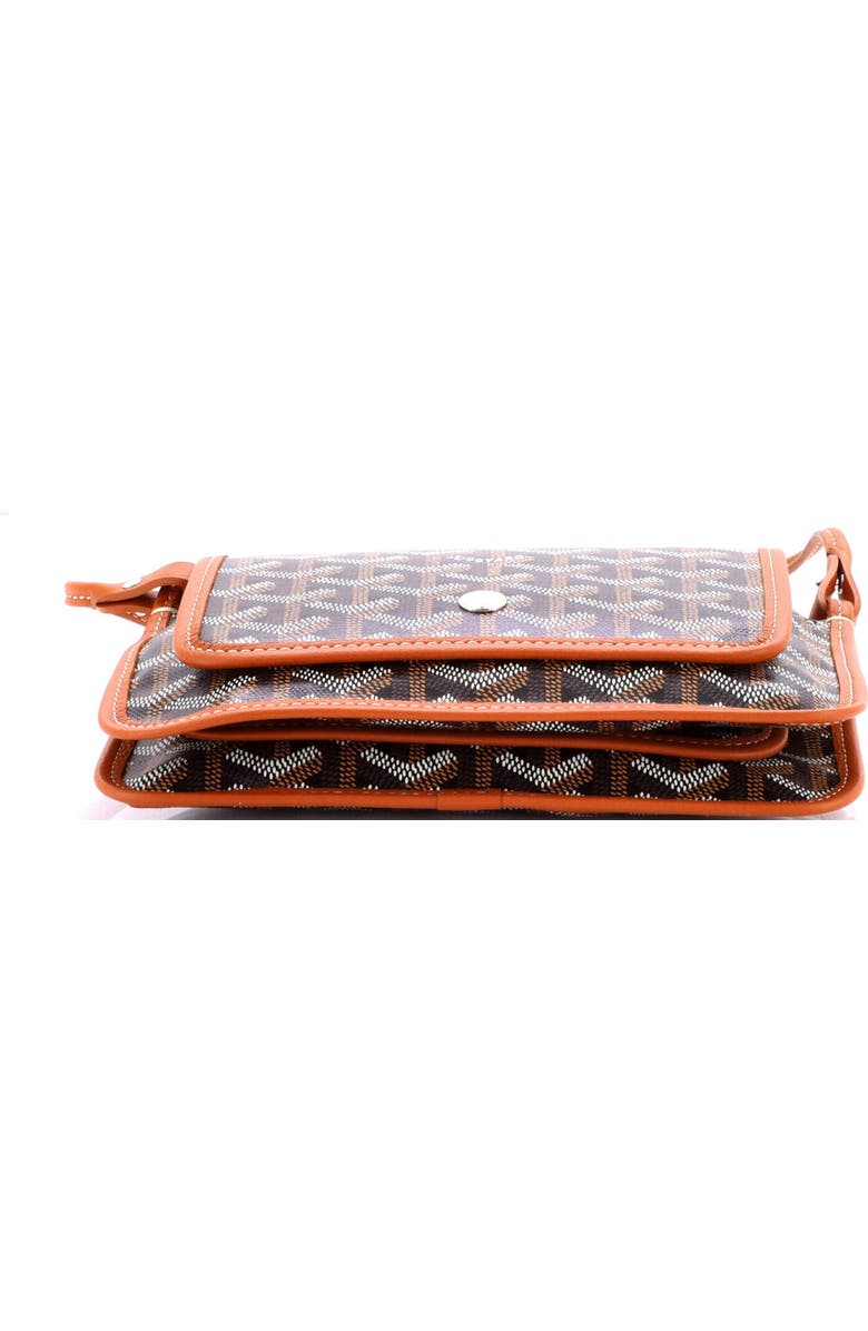 Pre-Owned Goyard Plumet Clutch Wallet Coated Canvas, Alternate, color, Brown