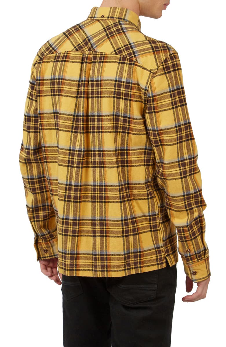 Ben Sherman Plaid Cotton Button-Down Shirt, Alternate, color, 