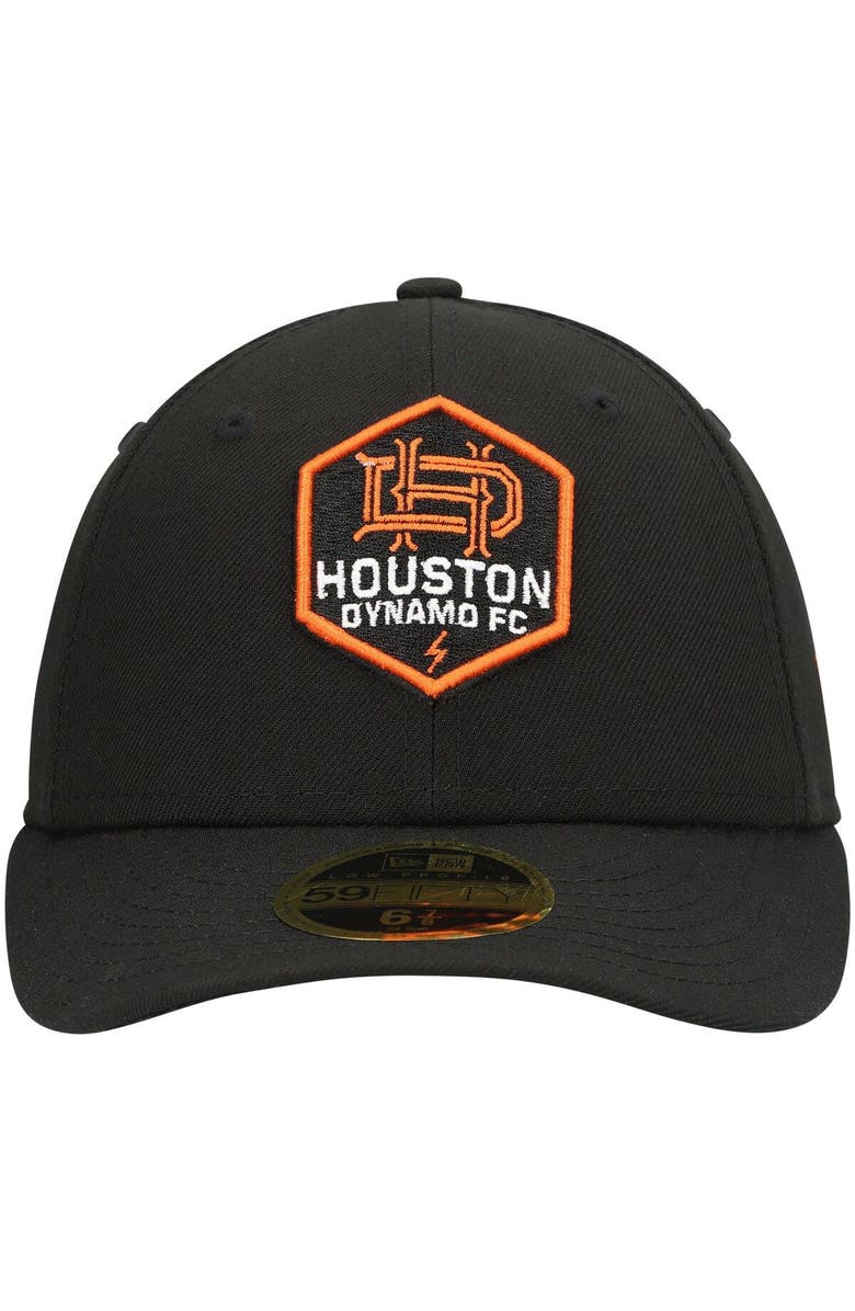 New Era Men's New Era Black Houston Dynamo FC Primary Logo Low Profile 59FIFTY Fitted Hat, Alternate, color,