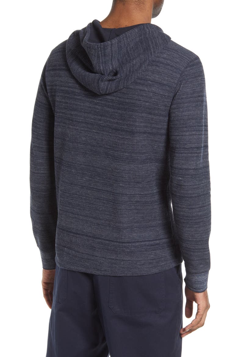 Thermal Stretch Cotton Blend Hoodie, Alternate, color, H COASTAL/ COASTAL