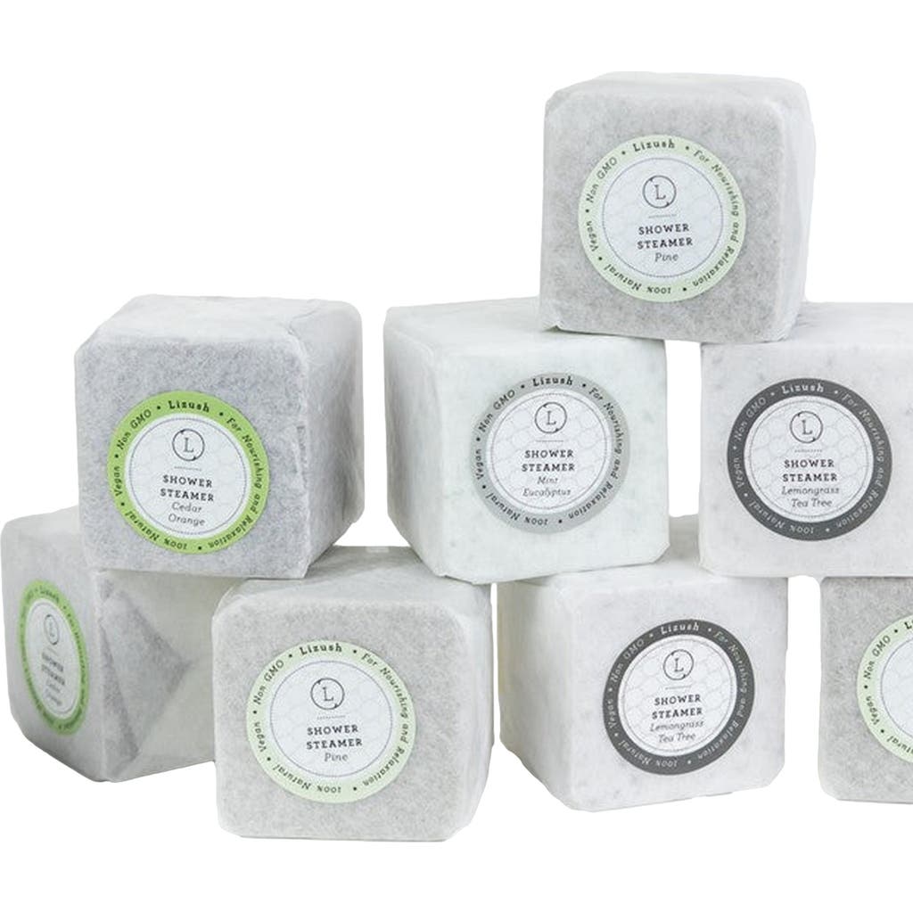 Lizush Earthy Shower Steamer Gift Box, Set of 5 Shower Steamers