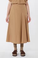Weekend Max Mara Zaterra Bias Cut Cotton Skirt