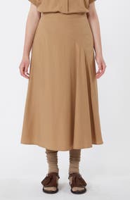 Weekend Max Mara Zaterra Bias Cut Cotton Skirt