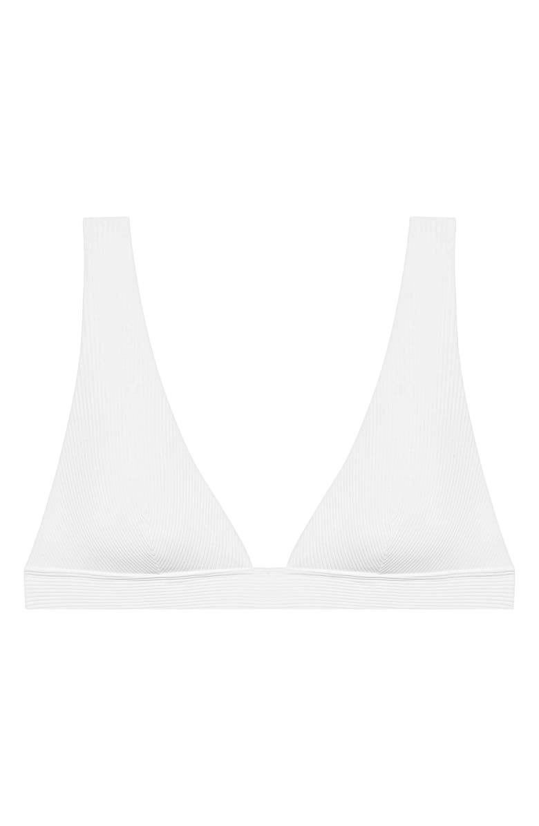 Lauren Ralph Lauren Banded Modern V-Neck Bikini Top, Alternate, color,