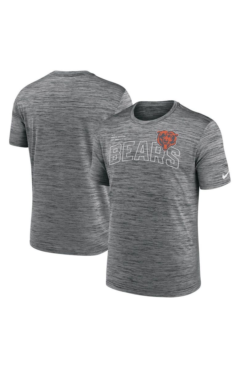 Nike Men's Nike Anthracite Chicago Bears Velocity Arch Performance T-Shirt, Main, color, Anthracite