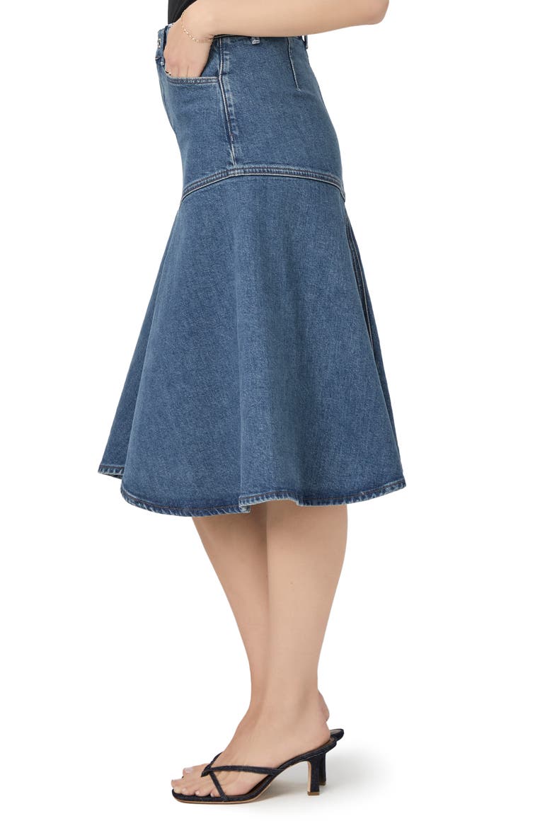Alice A-Line Denim Skirt, Alternate, color, KOLDEN