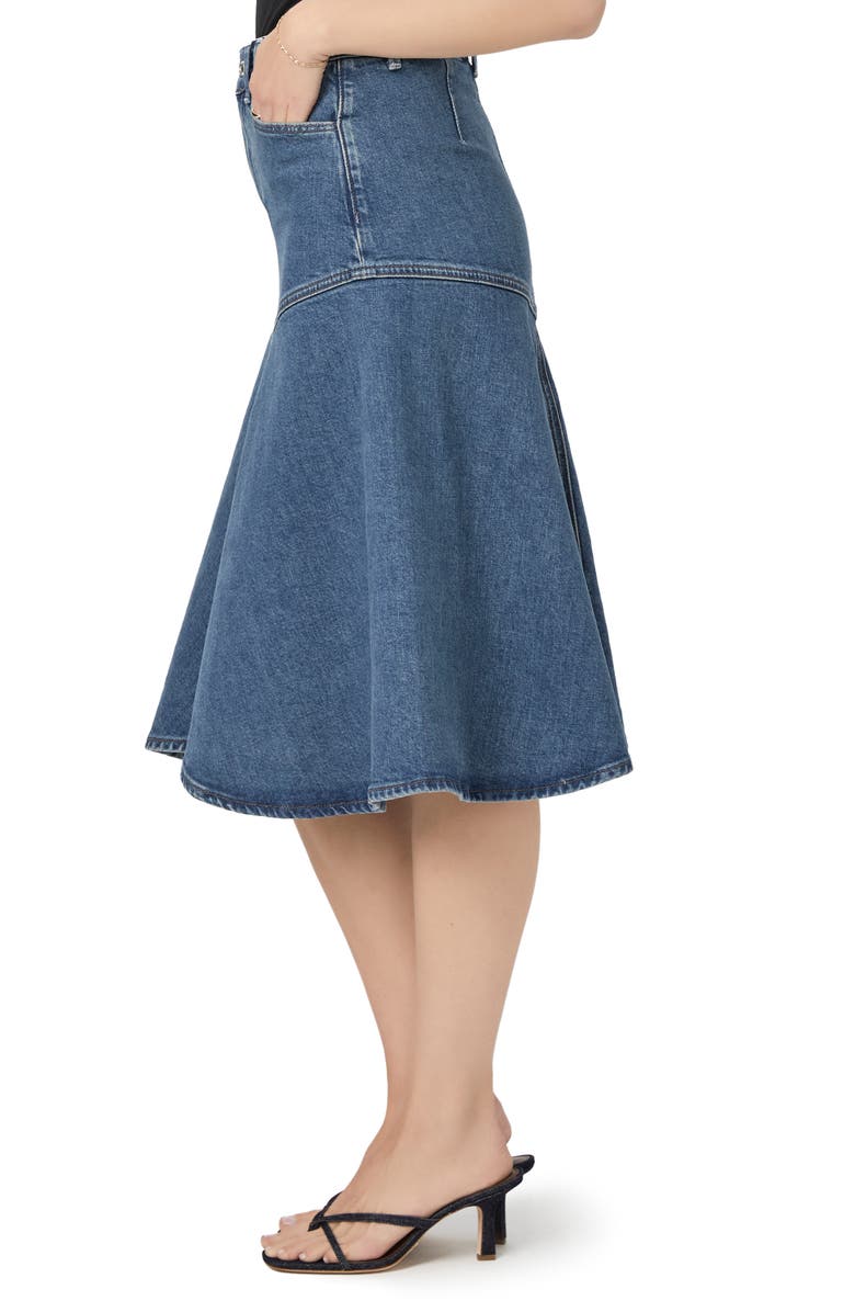 PAIGE Alice A-Line Denim Skirt, Alternate, color, 