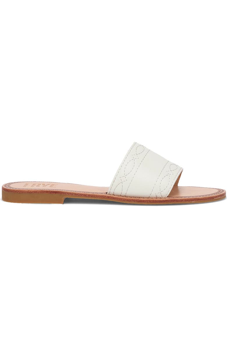 Frye Ava Slide Sandal, Alternate, color, White