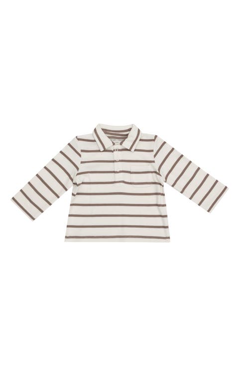 Stripe Long Sleeve Polo (Baby)
