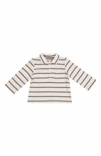 Angel Dear Stripe Long Sleeve Polo